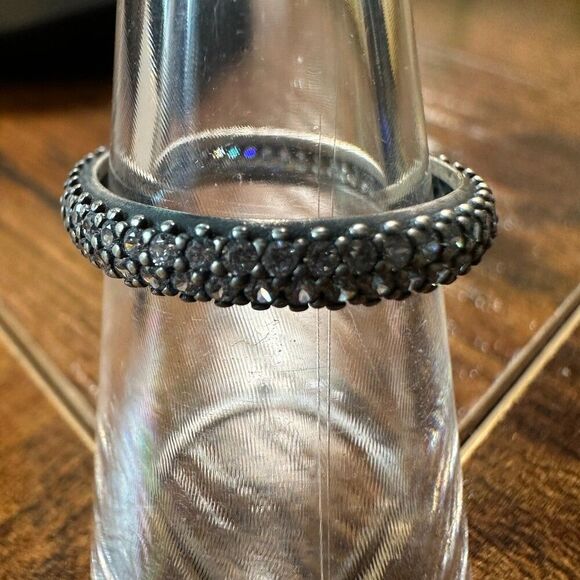 Authentic Pandora Inspiration Within Stackable Ring 54 (US 7) 190909CZ Retired - Picture 1 of 3